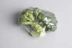 broccoli packaging - plastic film on reel